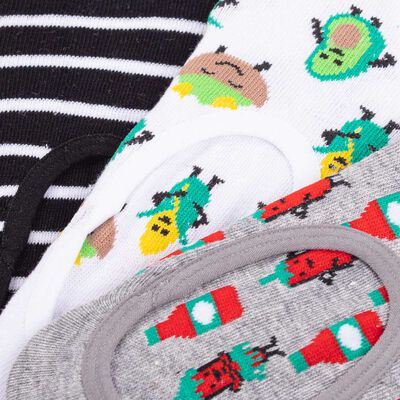 Imagen 2 del producto Pack 3 Calcetines Mujer Icono Blanco