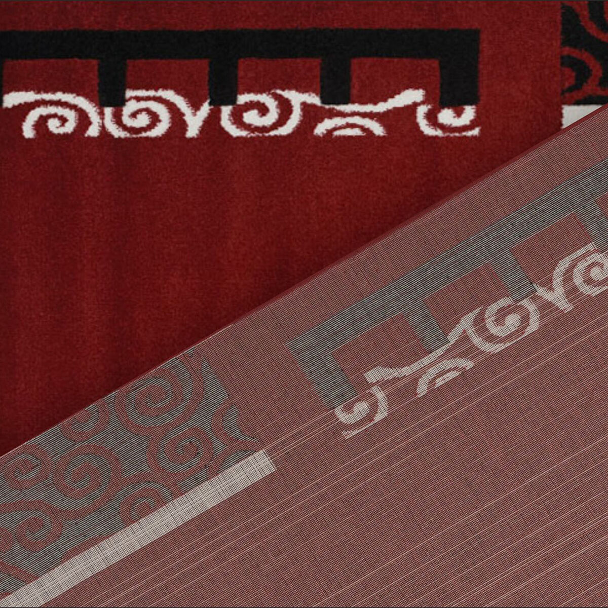 Alfombra Frize Carved D5 80X120 Cm Rojo