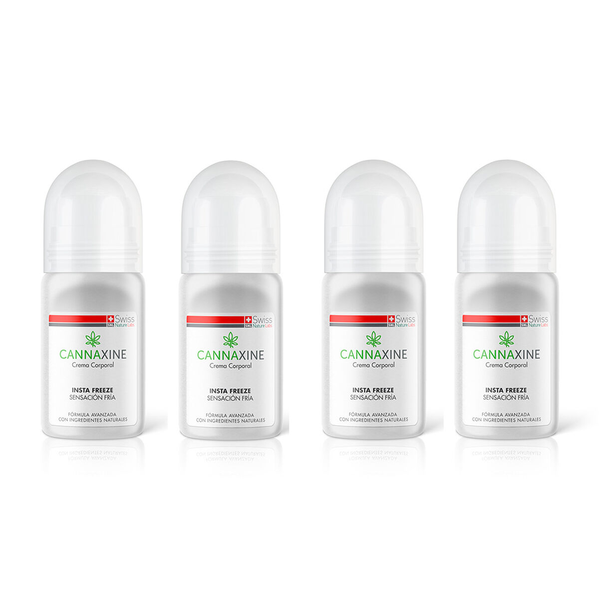 Pack 4 Cremas Corporaesl Roll On Con Insta Freeze Cannaxine