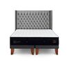 Cama Europea CIC Base Dividida Súper King Súper Permium + Respaldo Sesia