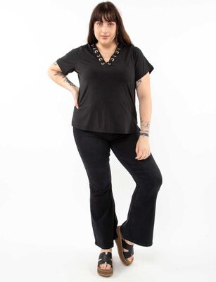 Imagen 2 del producto Polera Manga Corta Mujer Extralindas Negro