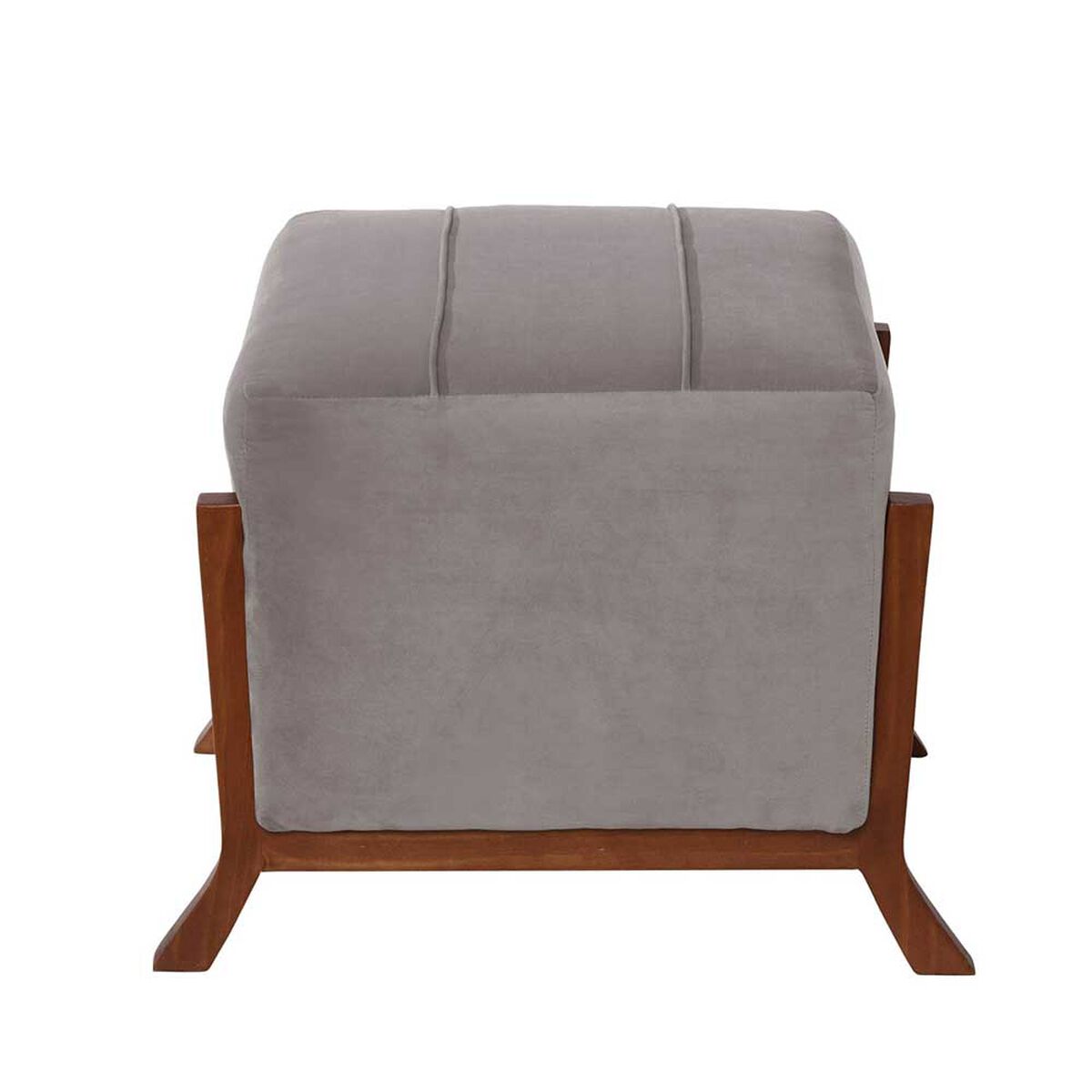 Pouf Latam Home Marsella Tela Velvet Gris