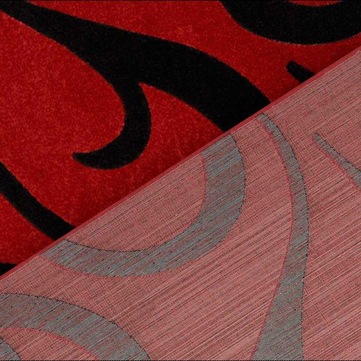 Alfombra Frize Carved D3 80X120 Cm Rojo