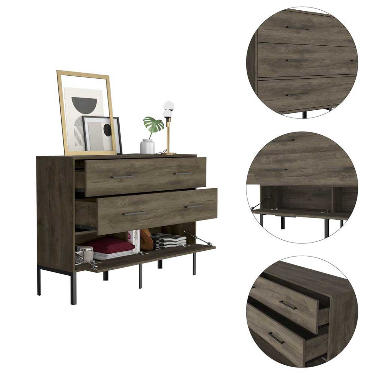 Cómoda TuHome Soho 6 Cajones