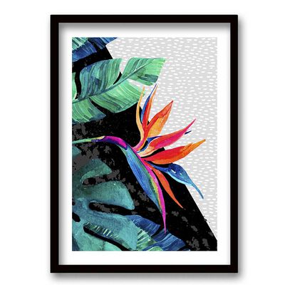 Imagen 1 del producto Cuadro Decorativo Retela Ave Paraíso Puntos 40 x 30 cm