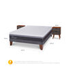 Cama Europea CIC 2 Plazas Ortopedic Advance + 2 Veladores Niger
