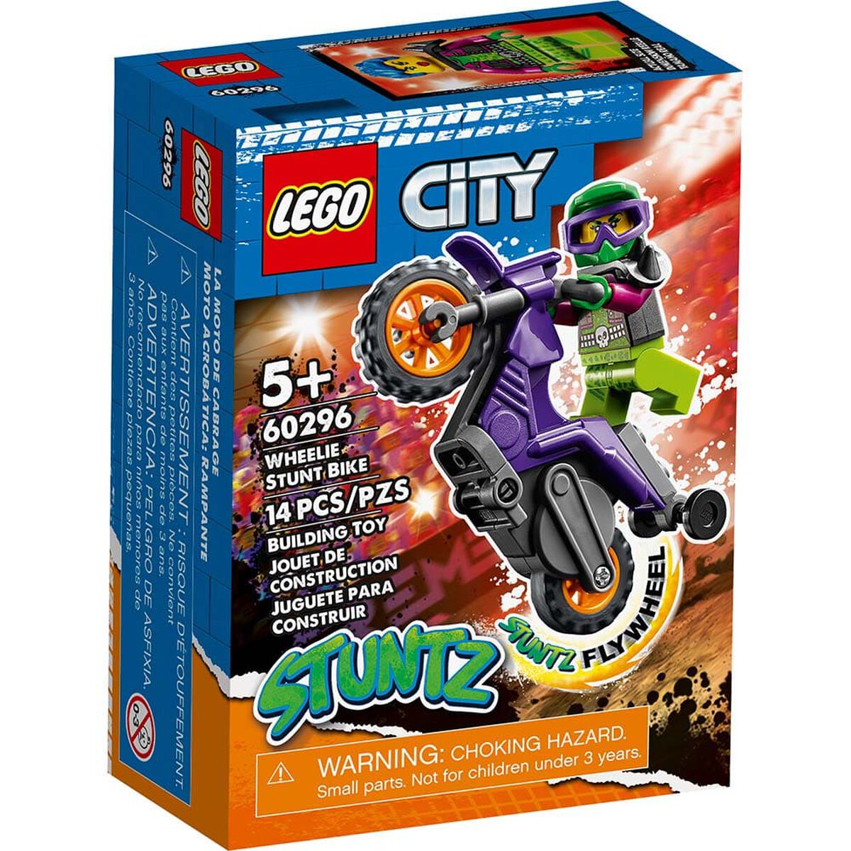 Bloques City Stuntz Moto Acrobática Rampante 14 Piezas Lego
