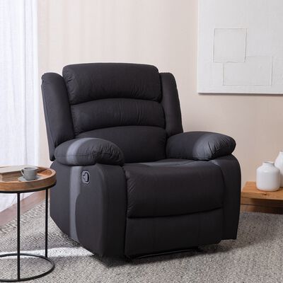 Berger Reclinable Daniels 1 Cuerpo Moderno New Praga Negro