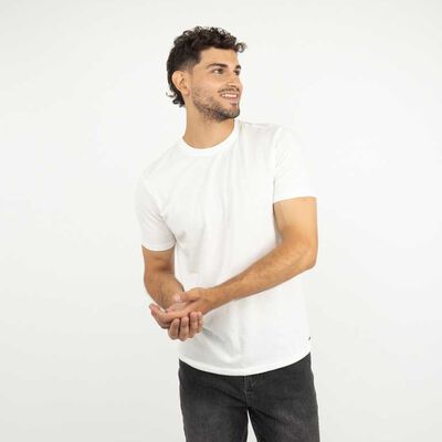 Polera Lisa Manga Corta Hombre Zibel