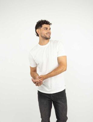 Imagen 1 del producto Polera Lisa Manga Corta Hombre Zibel Blanco, Gris, Navy, Negro, Verde