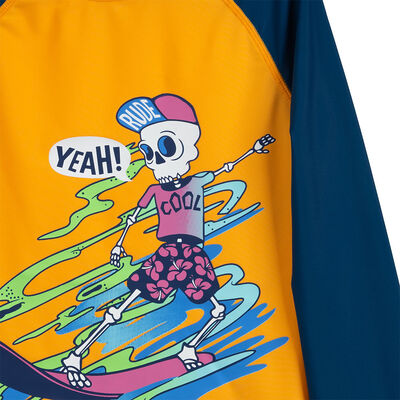 Imagen 2 del producto Traje de Baño Polera UV Niño Chess Naranjo, Navy, Negro