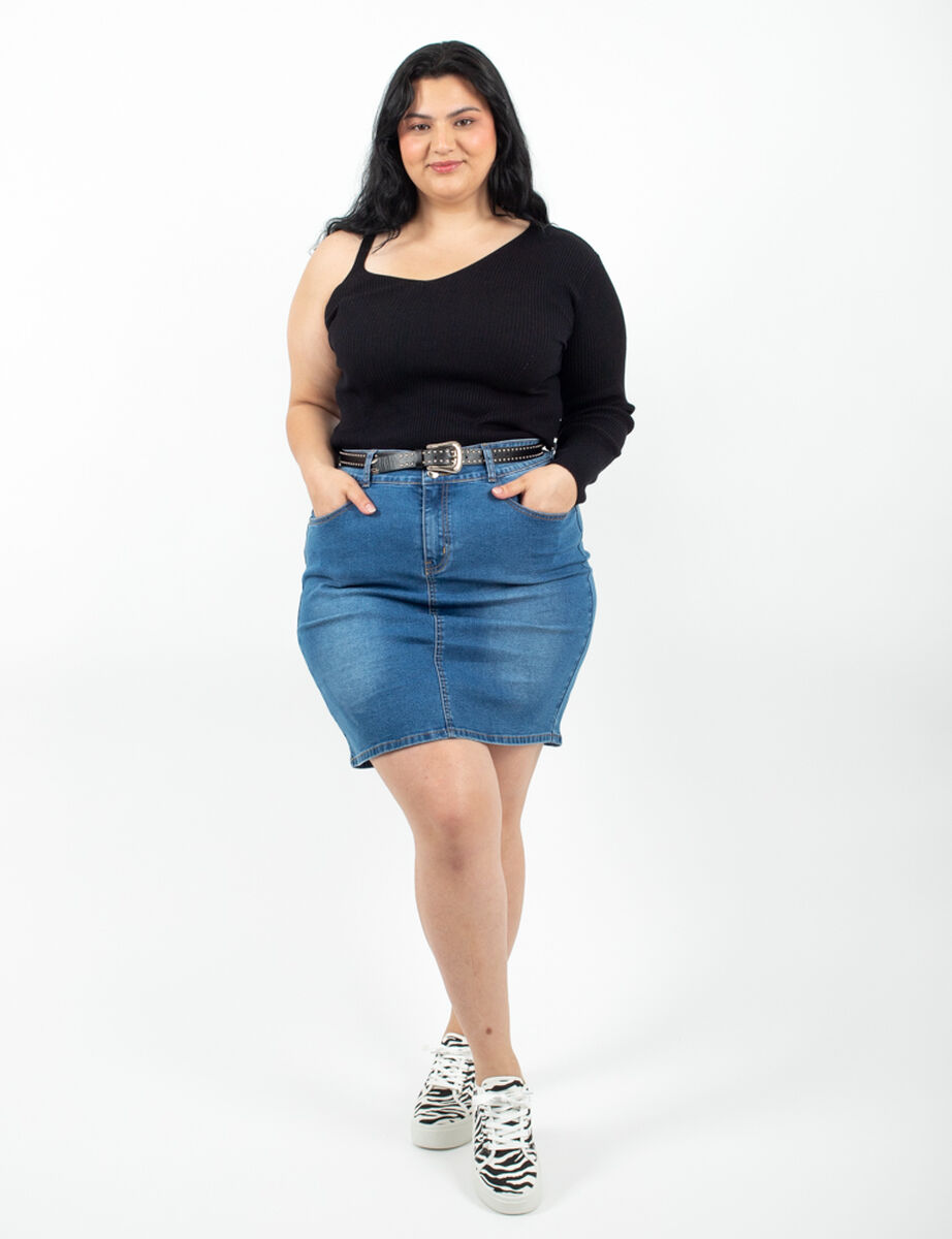Falda Denim Mujer Extralindas