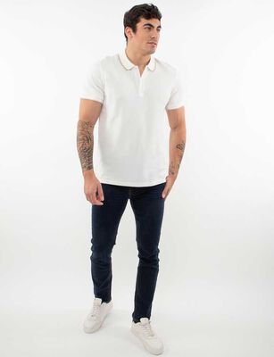 Imagen 2 del producto Polera Piqué Hombre Icono Blanco, Grafito, Negro, Verde-Osc