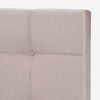 Cama Europea Rosen 1,5 Plazas Art 4 + Respaldo + Velador Niebla