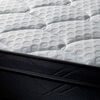 Cama Europea Drimkip Eurotop Queen + Respaldo Rombos + Topper