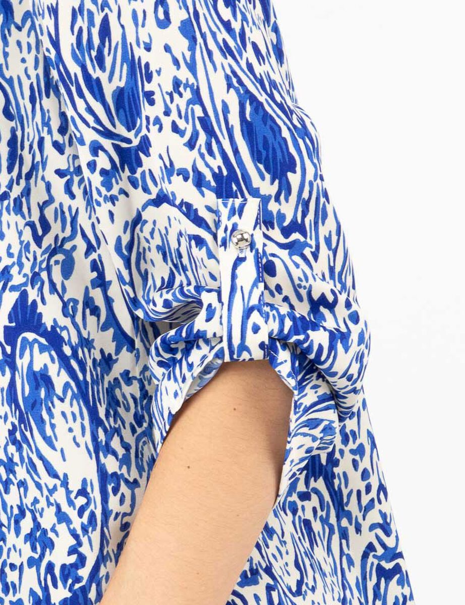 Blusa Estampada Manga Larga Mujer Zibel