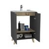 Mueble Lavamanos TuHome Laurent 1 Puerta Plomo