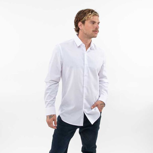 Camisa Slim Manga Larga Hombre Zibel