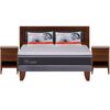 Combo Cama Europea CIC 2 Plazas Ortopedic Advance + Respaldo + 2 Veladores CIC Genova + Pack Almohadas Celta Imperial Soft