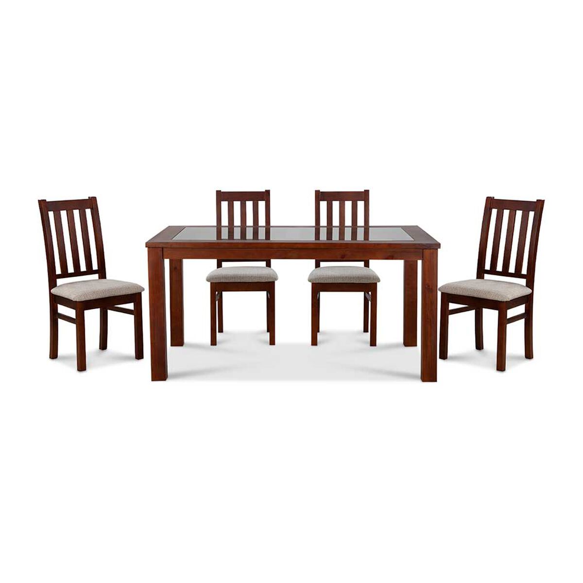 Juego de Comedor CIC &Ntilde;uble 6 Sillas Caramelo Beige