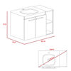 Mueble Lavamanos Khari Flotante TuHome Duna