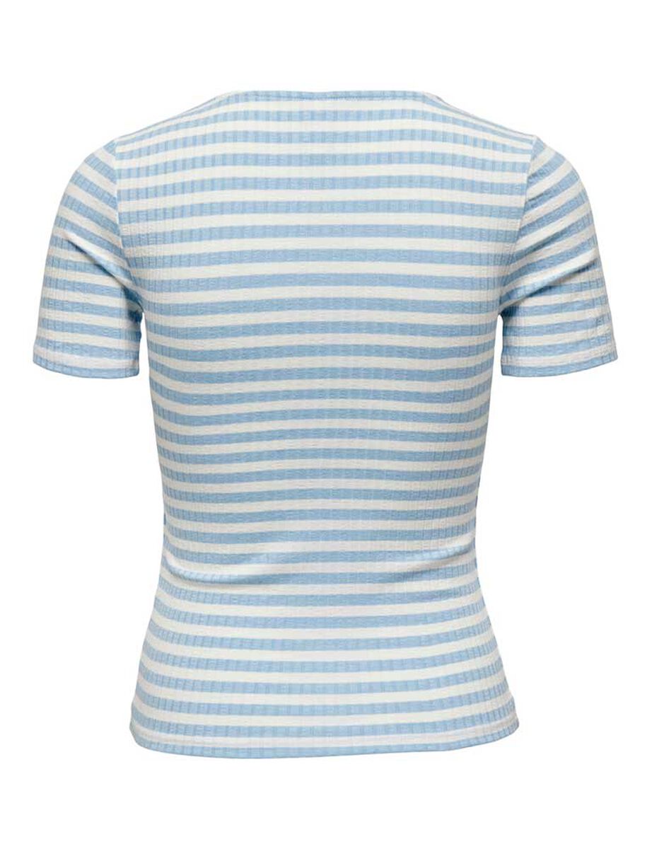Polera Rayas Manga Corta Mujer Jacqueline De Yong