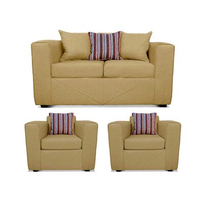 Juego de Living Elegant Detail Santa Fe Sofá 2 Cuerpos + Dos sillones 1 Cuerpo Beige