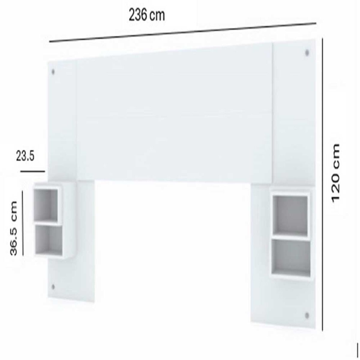 Respaldo Kea 120 x 236 cm Tokio Blanco