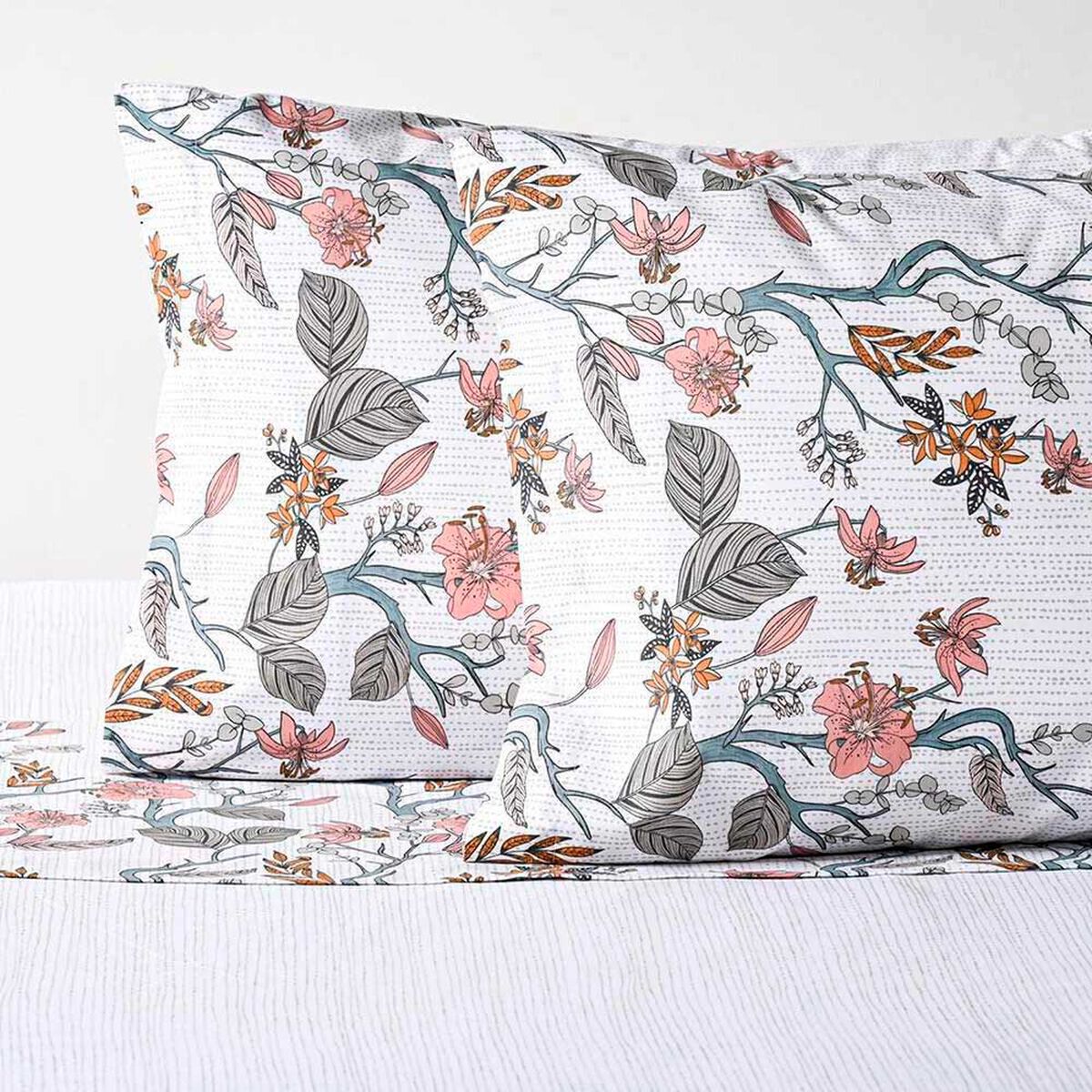 Juego de S&aacute;banas Estampado Cannon 200 Hilos 2 Plazas Bluejay