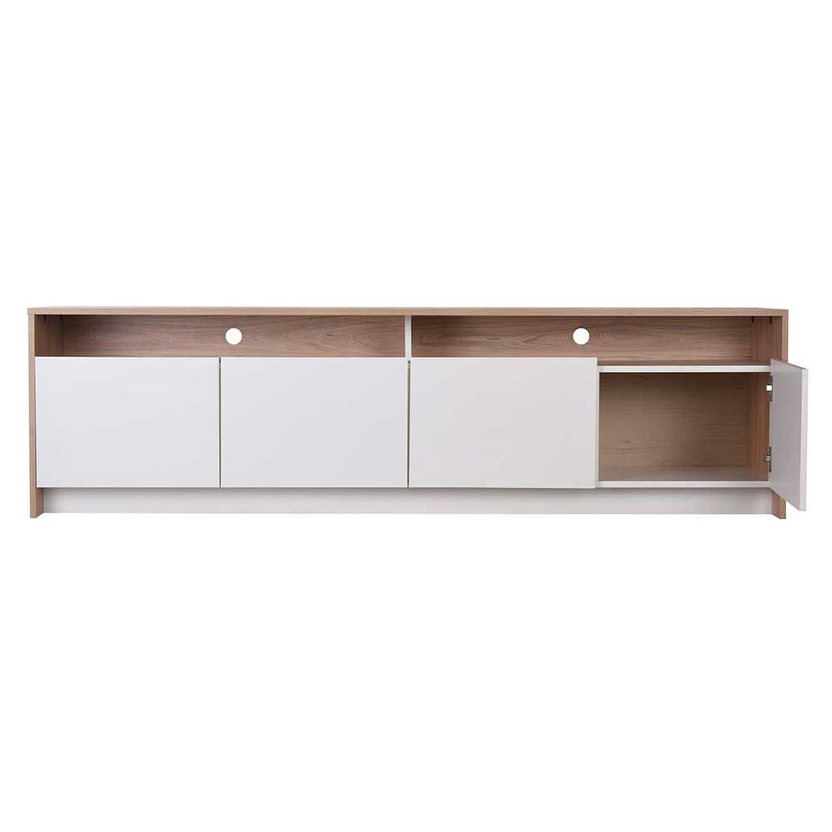 Rack TV CIC Colbun Olmo Blanco Hasta 70"