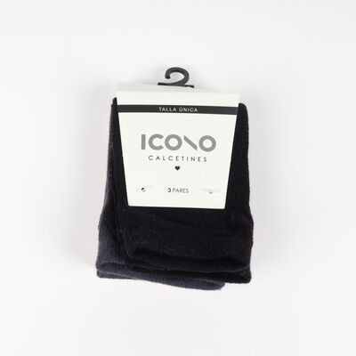 Imagen 1 del producto Pack 3 Calcetines Largo Mujer Icono