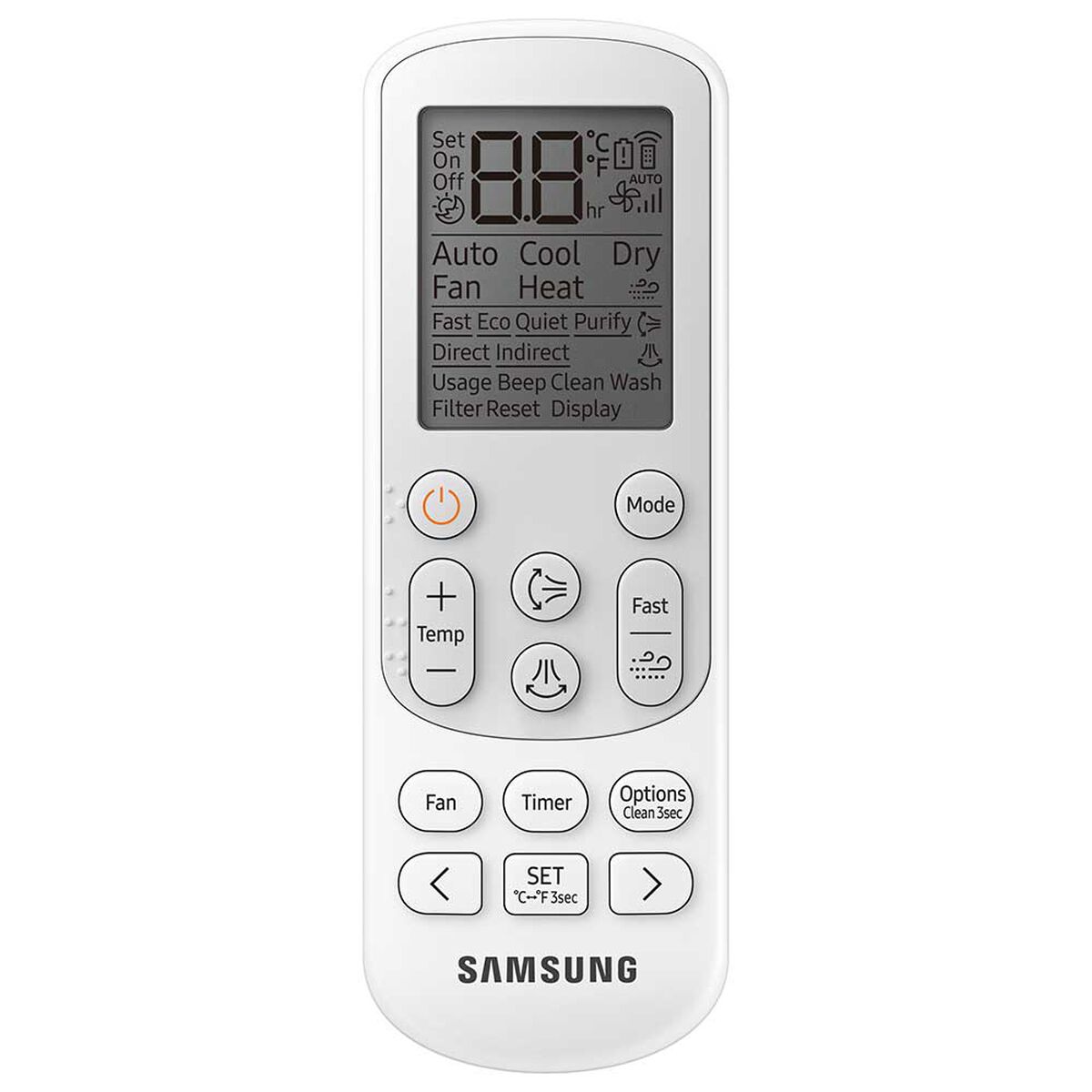 Aire Acondicionado Samsung AR24BSEAMWK/ZS Wind-Free Inverter 24000 BTU Frío-Calor WiFi