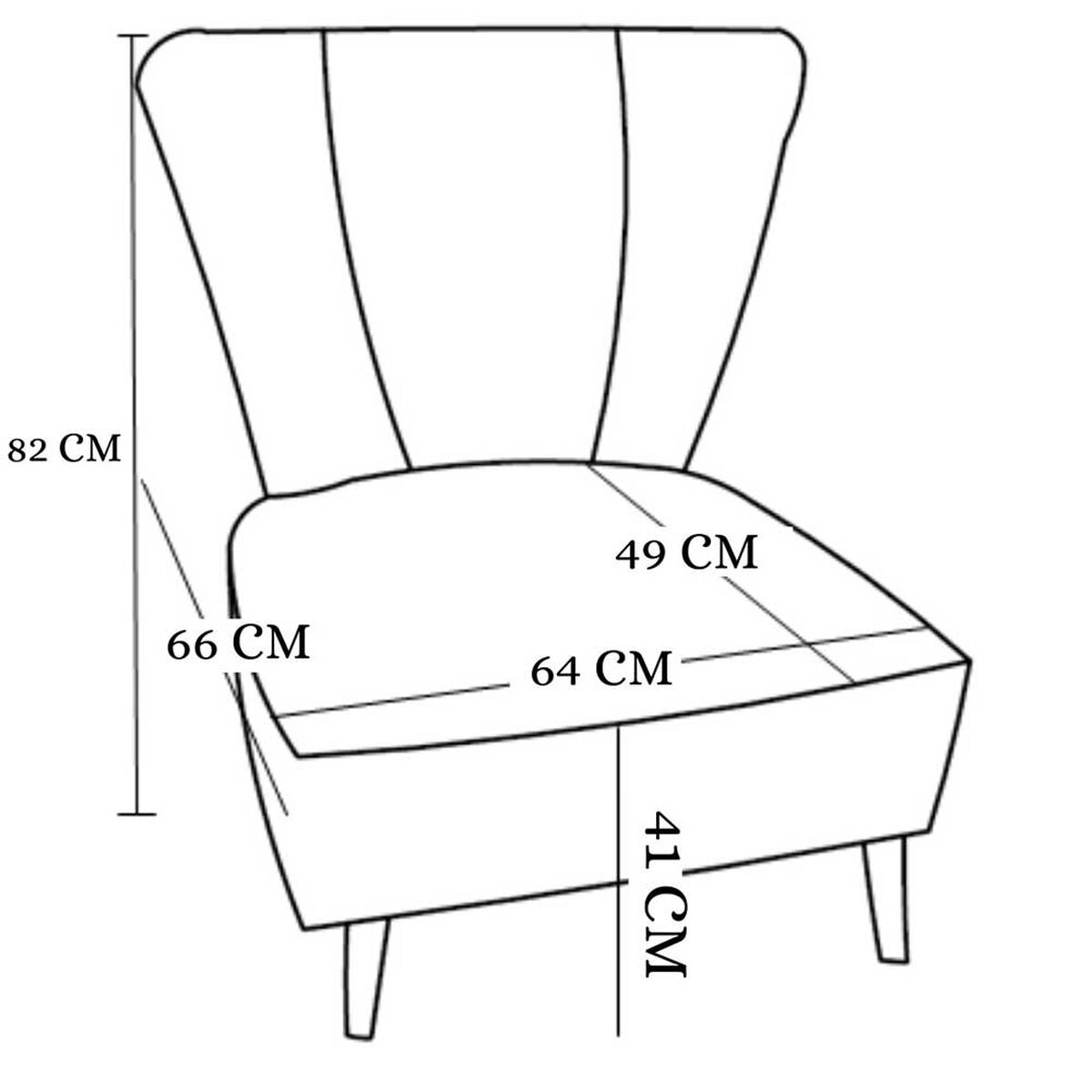 Poltrona Fm Furniture Grecia Azul