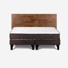Cama Europea Rosen Base Dividida 2 Plazas Ergo T + Respaldo Tabor Caf&eacute;