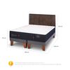 Cama Europea CIC Base Dividida King Premium + Respaldo Baker