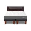 Cama Europea CIC Base Dividida 2 Plazas Anatomic + Respaldo Munich