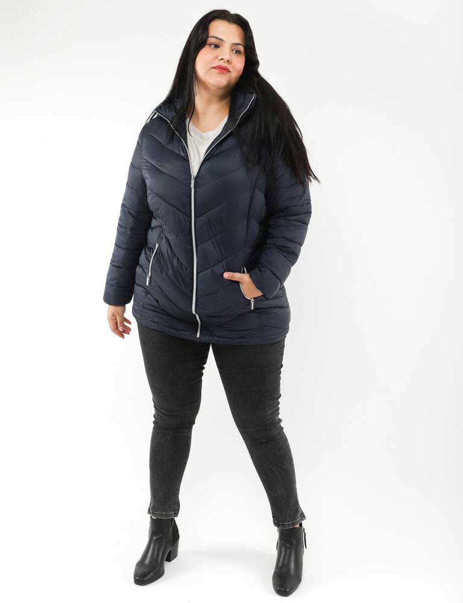 Parka Con Gorro Larga Mujer Extralindas