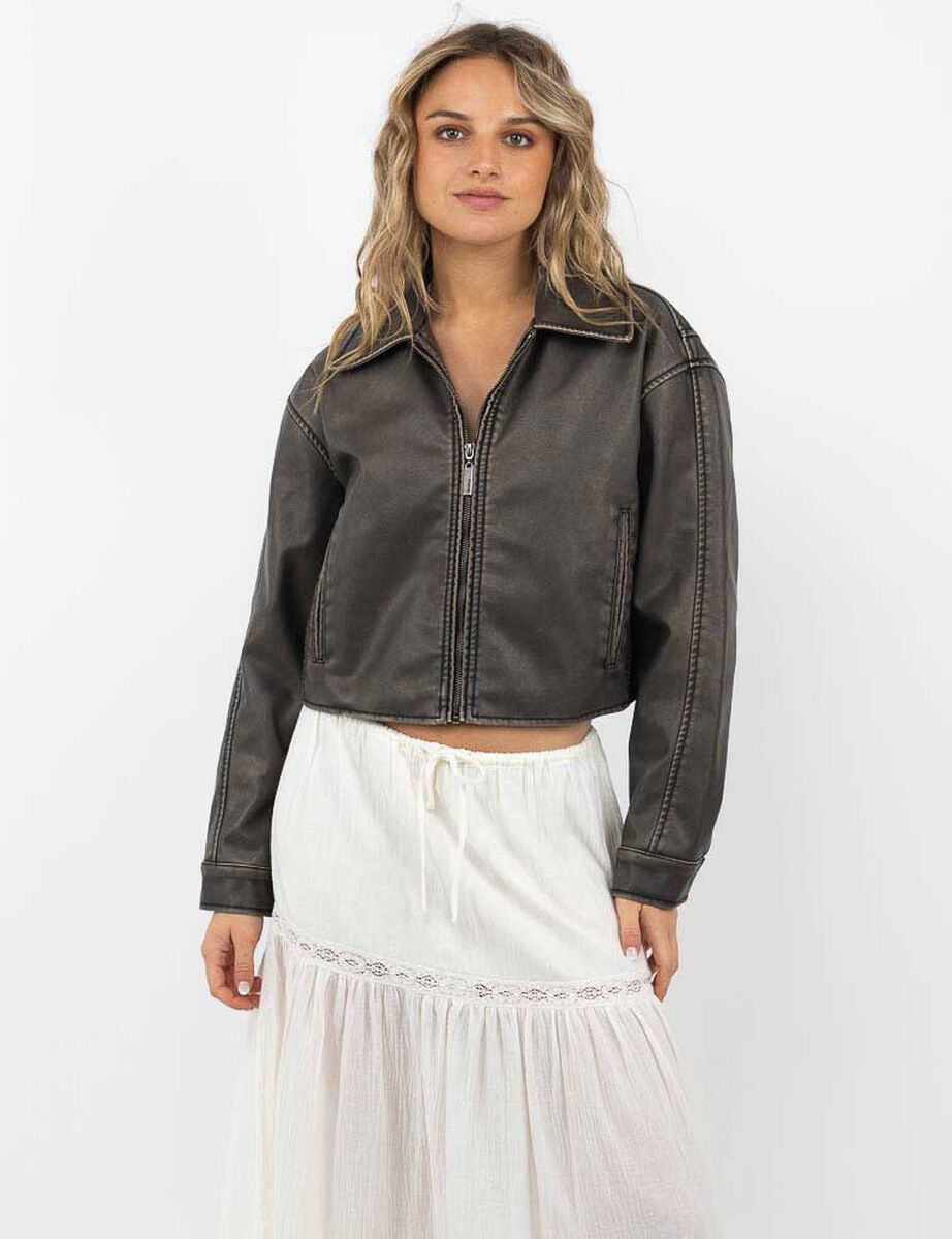 Chaqueta Ecocuero Mujer Icono