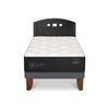 Cama Europea CIC 1,5 Plazas Premium + Respaldo Gales Negro