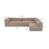 Seccional CIC Relax Sillón 1 Cuerpo + Dos Sofás 2 Cuerpos Natural