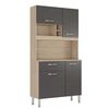 Mueble de Cocina Onessta Malta 1 Cajón 4 Puertas Avena Grafito