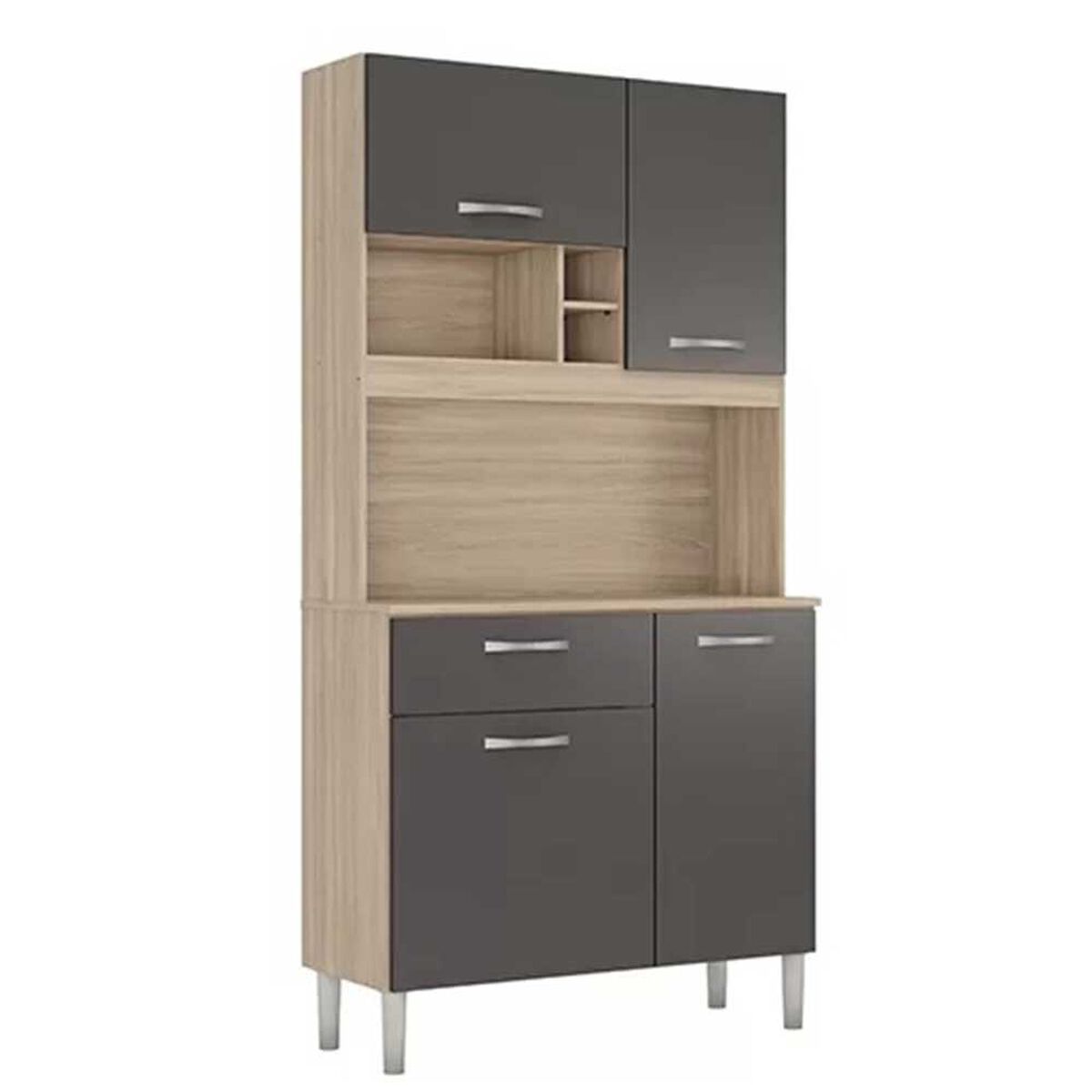 Mueble de Cocina Onessta Malta 1 Cajón 4 Puertas Avena Grafito