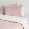 Plumón Coral Sherpa Mashini 2 Plazas Liso Rosado