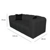 Juego de Living A&M Home Leonol 3,1,1 Cuerpos Gris
