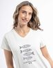 Polera Con Estampado Manga Corta Mujer Portman Club