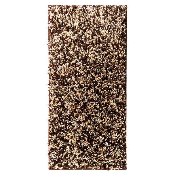 Alfombra Shaggy Bicolor 50 X 100 Cm Brown Beige