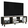 Rack TV TuHome Nomik Texas Negro Hasta 70"