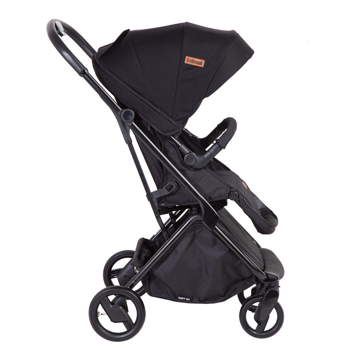 Coche Cuna Travel System Bebe Swift 360 Negro Bebesit