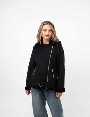 Imagen 1 del producto Chaqueta Aviadora Mujer Icono Negro