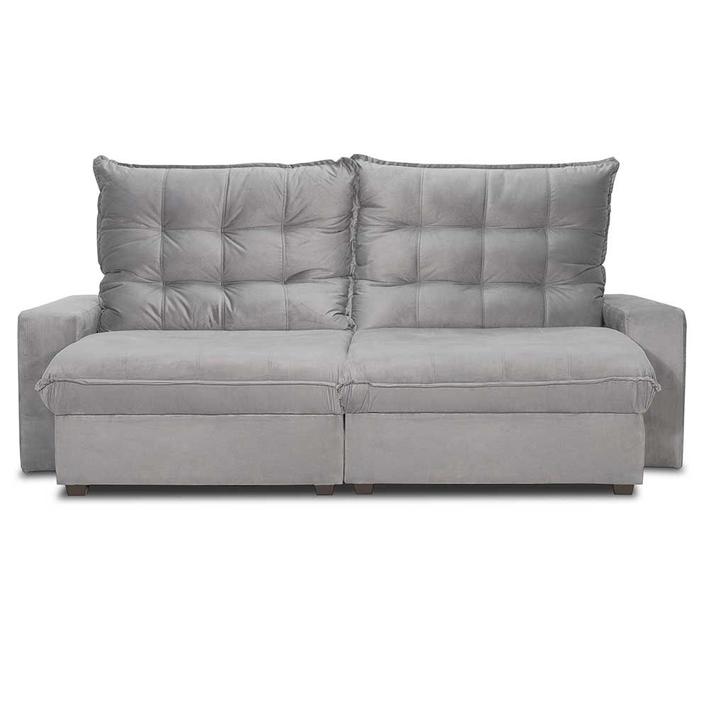 Sofá Reclinable Innovamuebles Magestic 2 Cuerpos Gris | Abc
